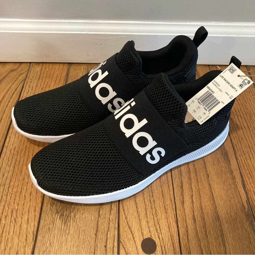 NEW Men’s Size 10 Adidas Lite Racer Adapt 4.0 Slip-On Shoes